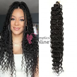 Extensie de par afro Deep Water Wave Twist Crochet de 60 cm Cod 241B# Brunet (Negru)